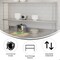 Flash Furniture Reese 430 Stainless Steel 18 Gauge NSF Certified 60-in x 12-in Metal Kitchen Double Overshelf NH-OSD-1260-GG - alternate 5